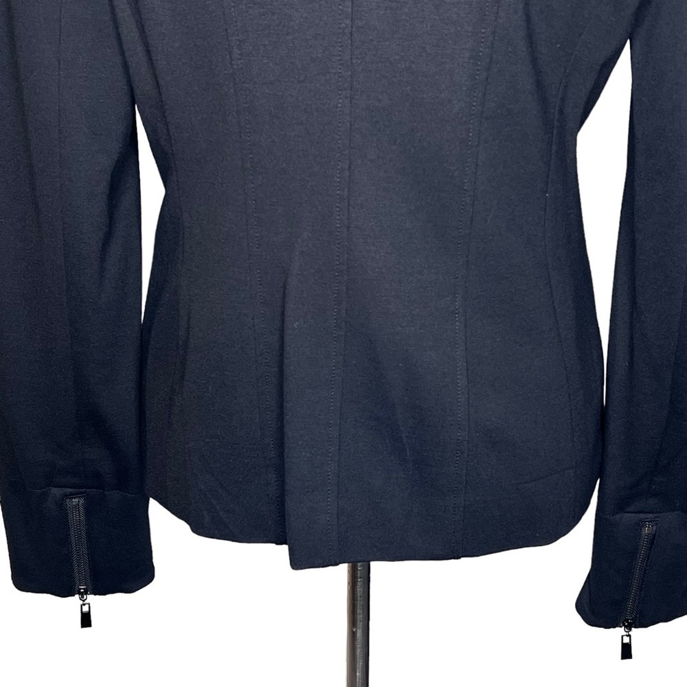 Grace Elements Black Zip Up Jacket Size 10 Zip Cu… - image 7